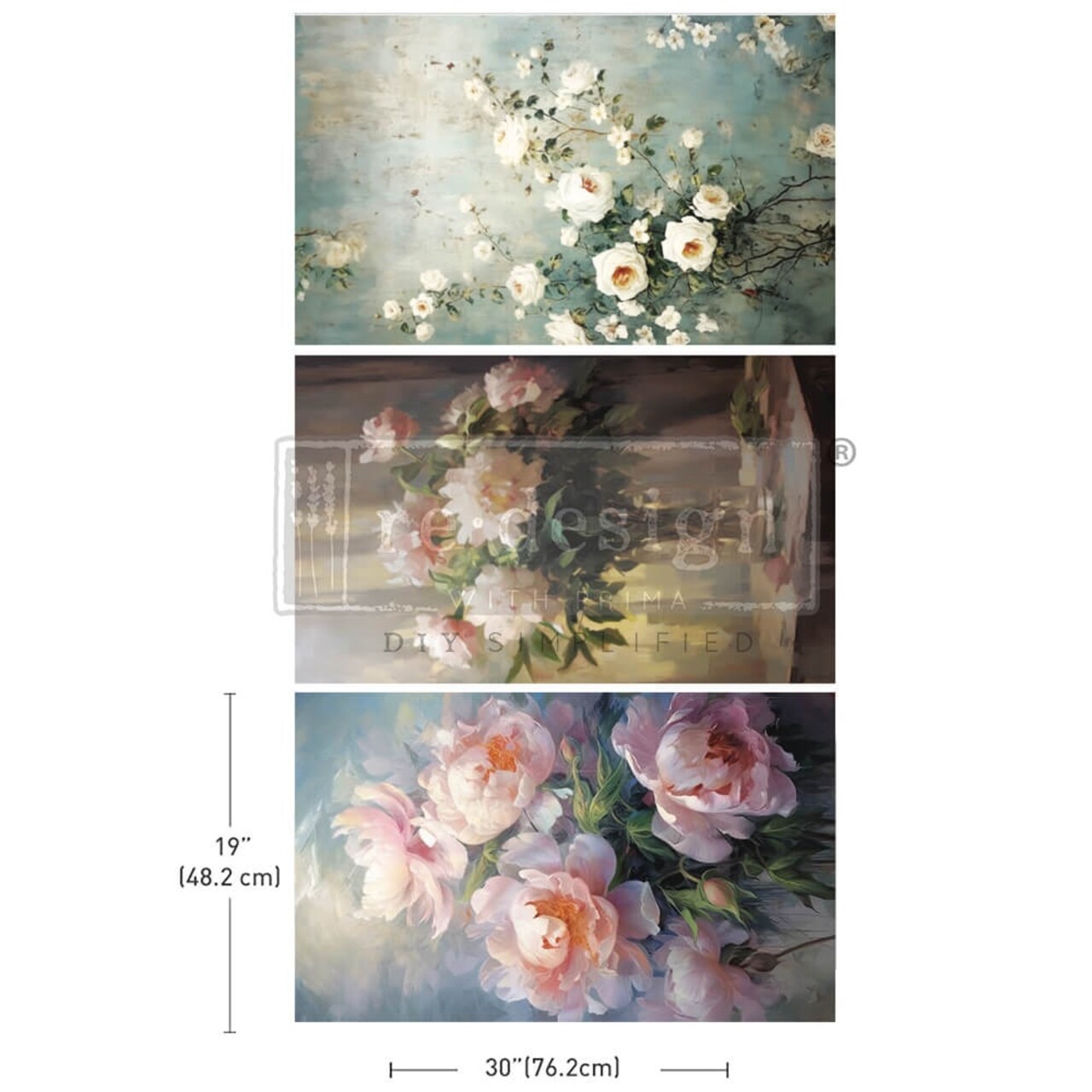 Prima Re-Design Decoupage Decor Tissue Paper-Bountiful Beauty